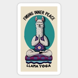 llama yoga Magnet